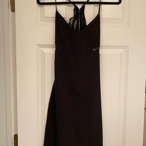 Mason black dress with lace details